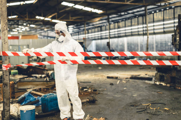 Professional Hoarding Cleanup technician working in Lucerne, CA